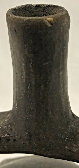 Pre Columbian Chimu Blackware Stirrup Vessel Peru South America C 1100 - 1400 7