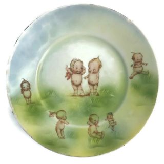 Antique Kewpie Plate Rose O 