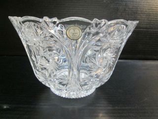 Crystal Clear 24 Lead Crystal Bowl Made In Poland
