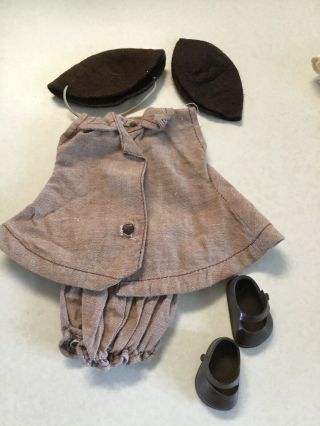 Vintage Vogue Muffie Ginny Doll Brownie Dress Outfit 8” 2