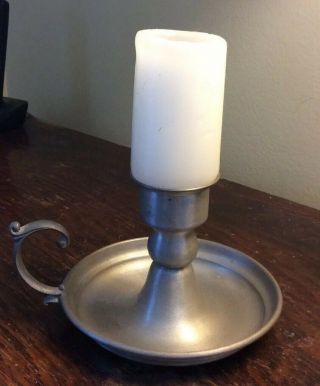 Vintage Leonard Pewter Candle Holder/Candlestick 2