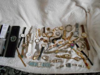 Joblot Of Vintage And Modern Watches Spares Repair Some Parts Missing