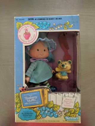 Vintage Kenner Strawberry Shortcake Blueberry Muffin 6 " Scented Doll