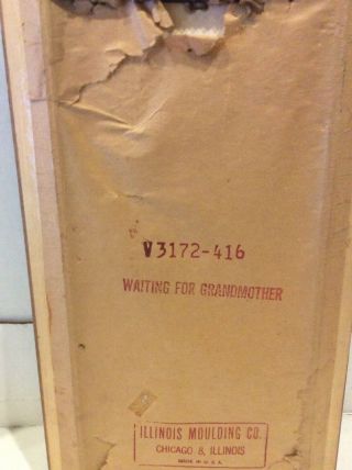 Waiting For Grandmother 1962 Margaret Walter Keane BIG EYES Print Brass Plate 7