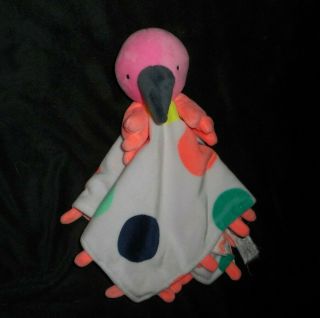 Oh Joy Target Pink Flamingo Polka Dot Security Blanket Stuffed Animal Plush Toy