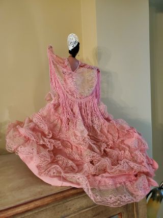 Vintage Flamenco Dancer Doll Made in Spain - 18 