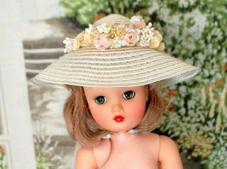 Vintage Doll Bride Hat For Madame Alexander Cissy Or Miss Revlon No Doll