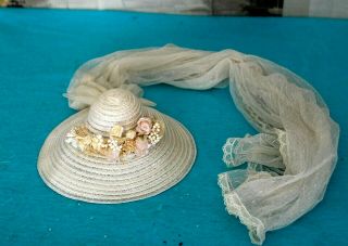 Vintage Doll Bride Hat For Madame Alexander Cissy or Miss Revlon NO DOLL 2