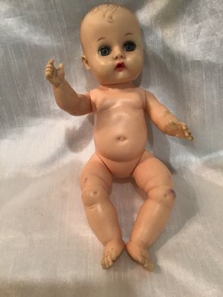 Vintage Vogue 8 " Ginette Rubber Baby Doll Drink And Wet Squeaks
