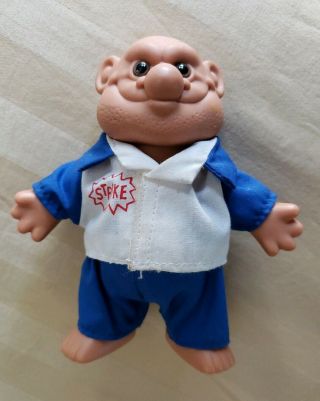 Vintage Russ Ogre Troll Doll W/ Stubble Wearing Bowling Outfit Offers Welcome
