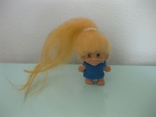 1960s Vintage Scandia House 1.  5 " She Pencil Topper Troll Doll
