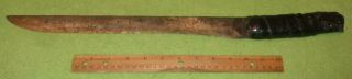 Antique? Large Hand Made Knife Primitive Collectible Hunting Decor Machete?