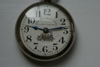 V/rare Vintage Swiss Made " Railway Regulator " Pocket Watch (not)