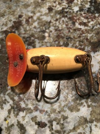 Vintage Fred Arbogast Early Jitterbug Fishing Lure Antique Tackle Box Bait Bass 2