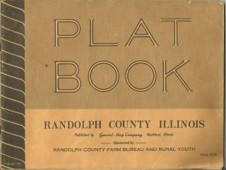 Chester,  Il Illinois Genealogy,  Randolph County Plat Book From 1951
