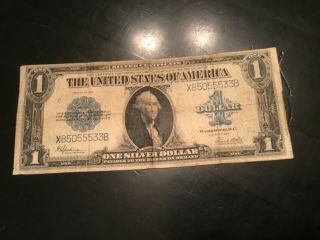 Antique Large Size Dollar Bill Silver Certificate 1923