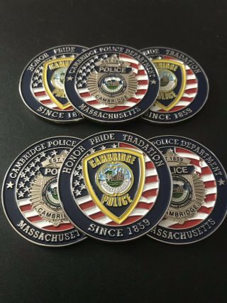 Cambridge Ma Police Department Challenge Coin