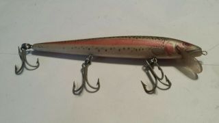 Hard To Find Size Vintage Rebel Floater Minnow Fishing Lure 5 - 1/2inch Trout