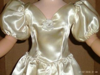 WHITE SATIN DRESS for Madame Alexander Cissy doll 2