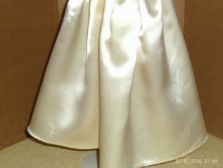 WHITE SATIN DRESS for Madame Alexander Cissy doll 3