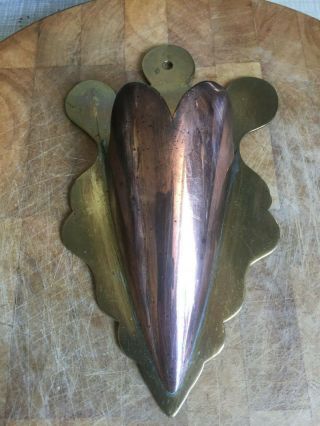 Arts And Crafts Copper/brass Wall Pocket