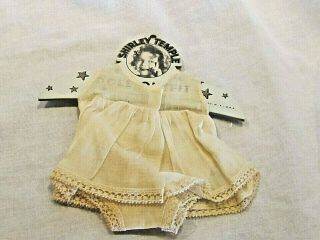 Antique Ideal Combo Slip Pantie For 1930s Shirley Temple 13 " Doll,  Orig.  Hanger