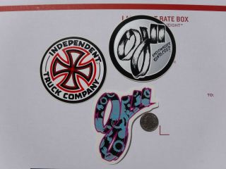 Oj Ii Speed Wheels Santa Cruz Independent Vintage Skateboard Stickers
