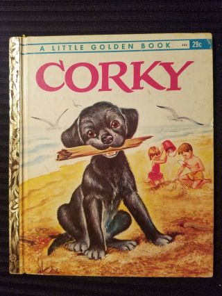 Vintage Little Golden Book Corky 486 1962 1st Ed.