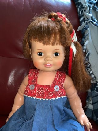 Vintage 1972 - 1973 Ideal Baby Crissy Doll 24 " With Growing Hair