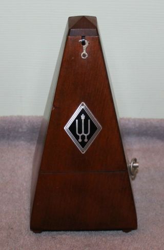 Vintage Wittner Wood Metronome Made In Germany Well
