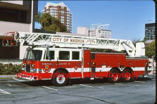 Fire Apparatus Slide,  Ladder 2,  Nashua / Nh,  1995 Pierce