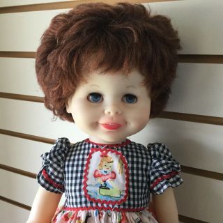 Vintage British Rosebud Chatty Cathy Doll 22 " High