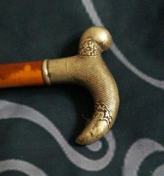 Antique Silver Topped Riding Crop