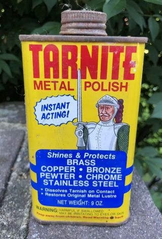 Vintage 9 Oz.  Can Tarnite Metal Polish