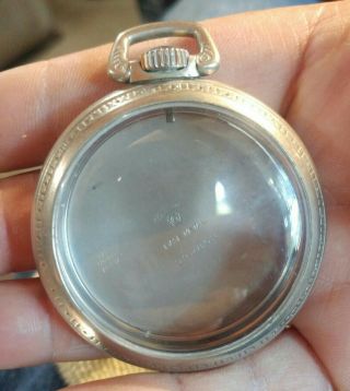 Complete Antique 18s Railroad Pocket Watch Case Case