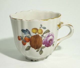 Handpainted & Gilded 19th Century Antique Vienna Porcelain Cup.