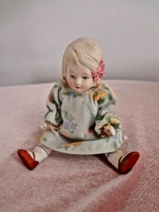 Antique C1891 - 1915 All Bisque Fully Jointed " Nippon " 6 1/2 " Doll