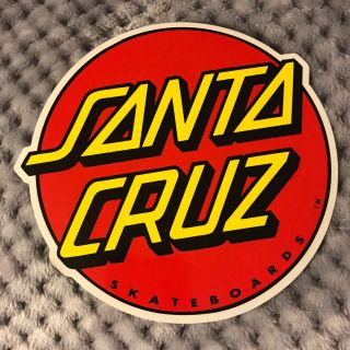 Santa Cruz Skateboards Dot 6 " Decal Sticker Authentic Large Nhs