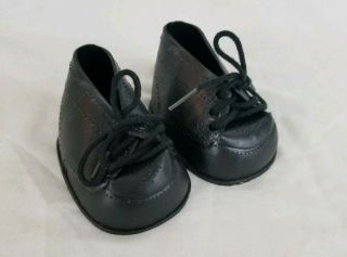 Vintage Cabbage Patch Kids Doll Shoes Black Cpk Made In China Boy Doll Shoelaces