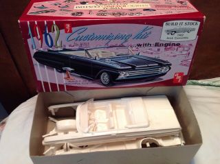 Vintage Amt 1962 Buick Convertible 3 In 1 Customizing Plastic Model Kit