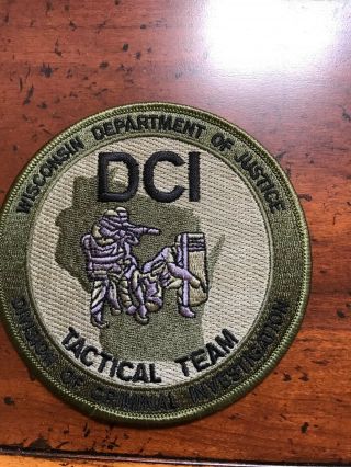 Wisconsin Dci Tactical Team Patch