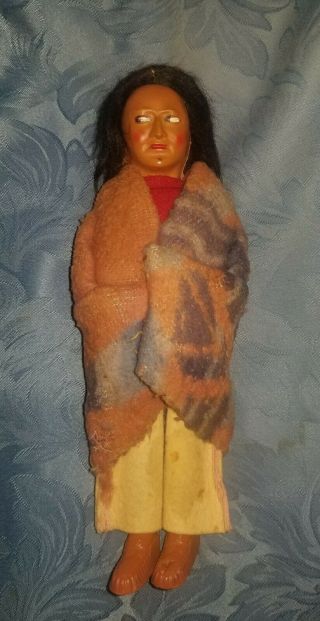 Vintage Skookum Bully Good - Native American Doll - 9 1/2 Inches