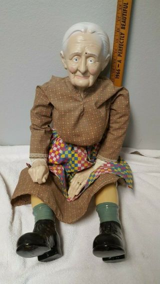 Vintage Ceramic Granny Doll