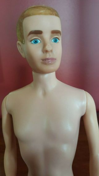 Vintage 1960 Blonde Flocked Ken Doll