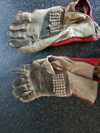 Vintage 80 ' s AGV Motorcycle Gloves 2
