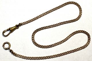 Antique Vintage Gold Filled Watch Fob Watch Chain 2