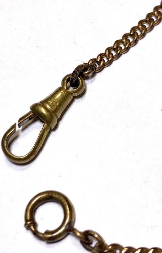 Antique Vintage Gold Filled Watch Fob Watch Chain 4