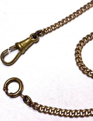 Antique Vintage Gold Filled Watch Fob Watch Chain 5