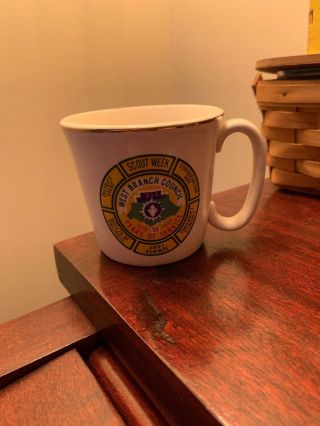 Bsa 50 Years Of Service West Branch Council Vintage Boy Scouts Mug