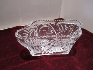 Gorgeous Antique Crystal Candy Bowl From Soviet Union Ussr (cccp)